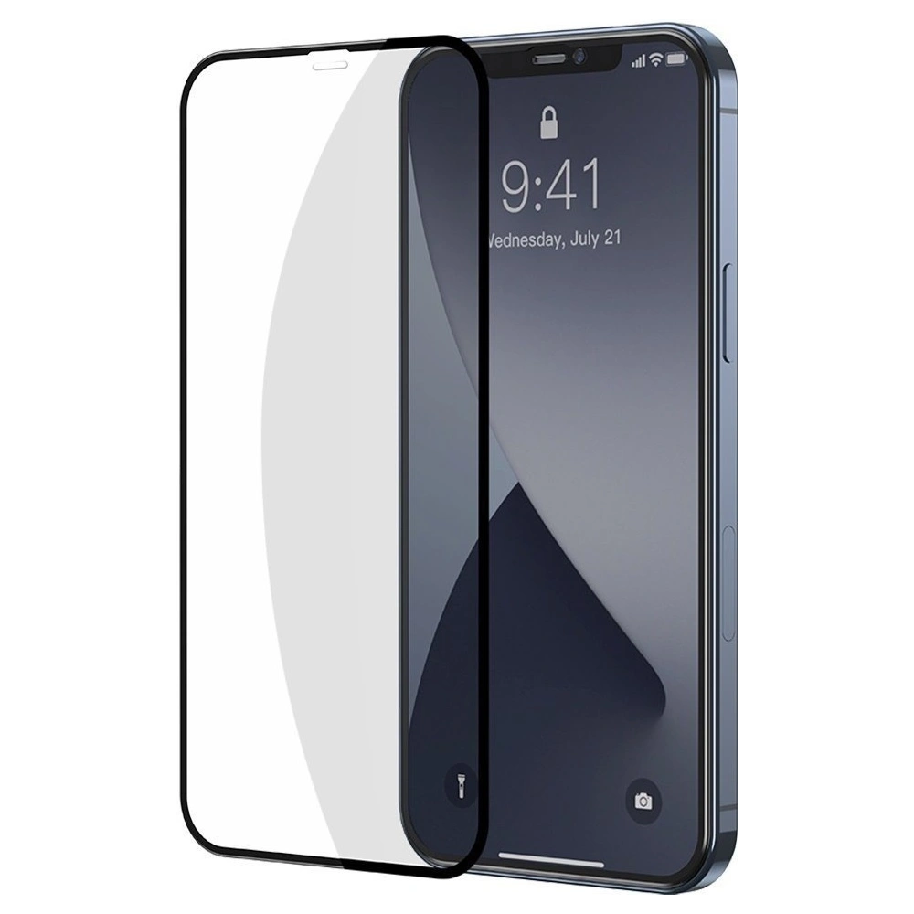 Hurtownia GSM - Szkło hartowane 0.3mm Baseus Apple iPhone 12/12 Pro (2szt.) czarne - BSU1846 - {ean13} - Hurt