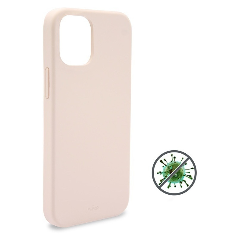 Puro Distributor - 8033830296567 - PUR354PNK - PURO ICON Anti-Microbial Cover Apple iPhone 12/12 Pro (pink) - B2B homescreen