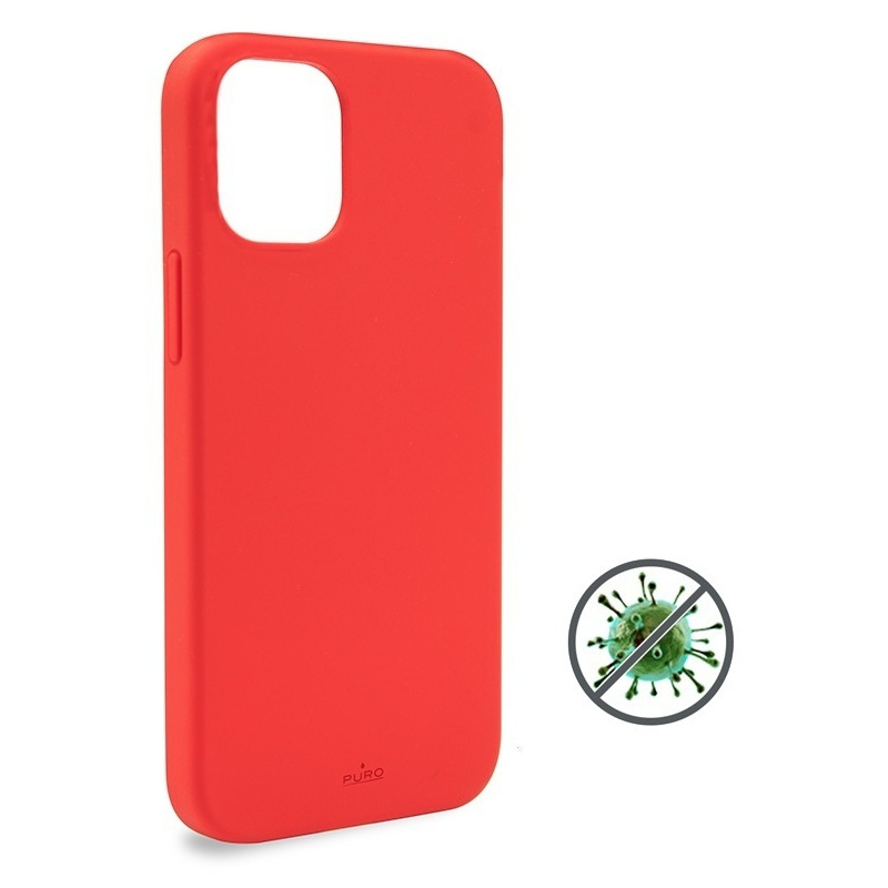 Puro Distributor - 8033830296536 - PUR353RED - PURO ICON Anti-Microbial Cover Apple iPhone 12/12 Pro (red) - B2B homescreen