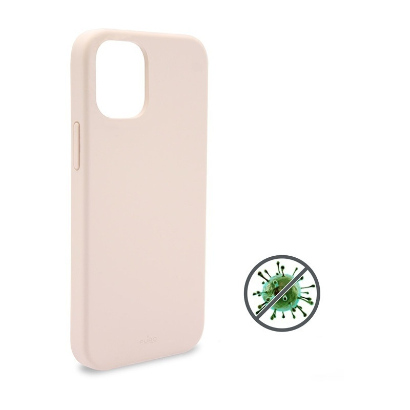 Puro Distributor - 8033830295997 - PUR342PNK - PURO ICON Anti-Microbial Cover Apple iPhone 12 Mini (pink) - B2B homescreen