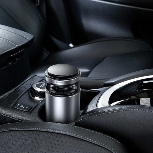 Samochodowy oczyszczacz powietrza Baseus, ze wskaźnikiem fomaldehydu (srebrny)