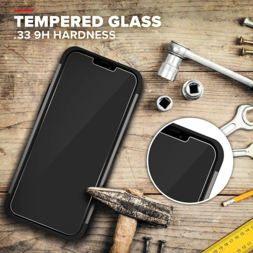 Pancerne etui Zizo Bolt Cover Apple iPhone 12 mini ze szkłem 9H na ekran + podstawka & uchwyt do paska (szary)