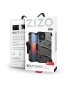 Wholesale Zizo Bolt Cover - Case for iPhone 12 Mini with Military Grade + Glass Screen Protector & Kickstand and Holster (Gray) - ZIZ047GRY - {ean13} - Hurt