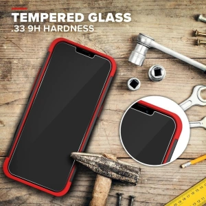 Wholesale Zizo Bolt Cover - Case for iPhone 12 Mini with Military Grade + Glass Screen Protector & Kickstand and Holster (Black/Red) - ZIZ048BLKRED - {ean13} - Hurt