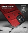 Hurtownia GSM - Pancerne etui Zizo Bolt Cover Apple iPhone 12 mini ze szkłem 9H na ekran + podstawka & uchwyt do paska (czerwony/czarny) - ZIZ049REDBLK - {ean13} - Hurt