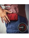 Hurtownia GSM - Pancerne etui Zizo Bolt Cover Apple iPhone 12 mini ze szkłem 9H na ekran + podstawka & uchwyt do paska (czerwony/czarny) - ZIZ049REDBLK - {ean13} - Hurt