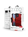 Wholesale Zizo Bolt Cover - Case for iPhone 12 Mini with Military Grade + Glass Screen Protector & Kickstand and Holster (Red/Black) - ZIZ049REDBLK - {ean13} - Hurt