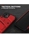 Hurtownia GSM - Pancerne etui Zizo Bolt Cover Apple iPhone 12 mini ze szkłem 9H na ekran + podstawka & uchwyt do paska (czerwony/czarny) - ZIZ049REDBLK - {ean13} - Hurt