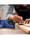 Hurtownia GSM - Pancerne etui Zizo Bolt Cover Apple iPhone 12 mini ze szkłem 9H na ekran + podstawka & uchwyt do paska (niebieski/czarny) - ZIZ050BLUBLK - {ean13} - Hurt