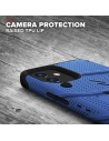 Hurtownia GSM - Pancerne etui Zizo Bolt Cover Apple iPhone 12 mini ze szkłem 9H na ekran + podstawka & uchwyt do paska (niebieski/czarny) - ZIZ050BLUBLK - {ean13} - Hurt