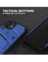 Hurtownia GSM - Pancerne etui Zizo Bolt Cover Apple iPhone 12 mini ze szkłem 9H na ekran + podstawka & uchwyt do paska (niebieski/czarny) - ZIZ050BLUBLK - {ean13} - Hurt
