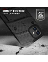 Hurtownia GSM - Pancerne etui Zizo Bolt Cover Apple iPhone 12 mini ze szkłem 9H na ekran + podstawka & uchwyt do paska (czarny) - ZIZ051BLK - {ean13} - Hurt