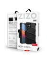 Hurtownia GSM - Pancerne etui Zizo Bolt Cover Apple iPhone 12 mini ze szkłem 9H na ekran + podstawka & uchwyt do paska (czarny) - ZIZ051BLK - {ean13} - Hurt