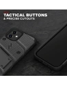 Hurtownia GSM - Pancerne etui Zizo Bolt Cover Apple iPhone 12 mini ze szkłem 9H na ekran + podstawka & uchwyt do paska (czarny) - ZIZ051BLK - {ean13} - Hurt