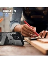 Hurtownia GSM - Pancerne etui Zizo Bolt Cover Apple iPhone 12/12 Pro ze szkłem 9H na ekran + podstawka & uchwyt do paska (szary) - ZIZ052GRY - {ean13} - Hurt