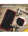 Wholesale Zizo Bolt Cover - Case for iPhone 12 / iPhone 12 Pro with Military Grade + Glass Screen Protector & Kickstand and Holster (Black - ZIZ053BLKRED - {ean13} - Hurt