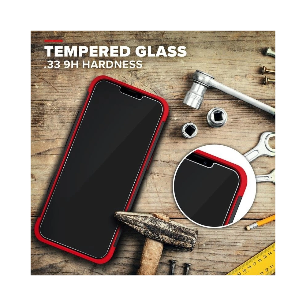 Wholesale Zizo Bolt Cover - Case for iPhone 12 / iPhone 12 Pro with Military Grade + Glass Screen Protector & Kickstand and Holster (Black - ZIZ053BLKRED - {ean13} - Hurt