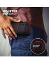 Hurtownia GSM - Pancerne etui Zizo Bolt Cover Apple iPhone 12/12 Pro ze szkłem 9H na ekran + podstawka & uchwyt do paska (czarny/czerowny) - ZIZ053BLKRED - {ean13} - Hurt