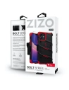 Wholesale Zizo Bolt Cover - Case for iPhone 12 / iPhone 12 Pro with Military Grade + Glass Screen Protector & Kickstand and Holster (Black - ZIZ053BLKRED - {ean13} - Hurt
