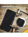 Wholesale Zizo Bolt Cover - Case for iPhone 12 / iPhone 12 Pro with Military Grade + Glass Screen Protector & Kickstand and Holster (Blue/ - ZIZ054BLUBLK - {ean13} - Hurt