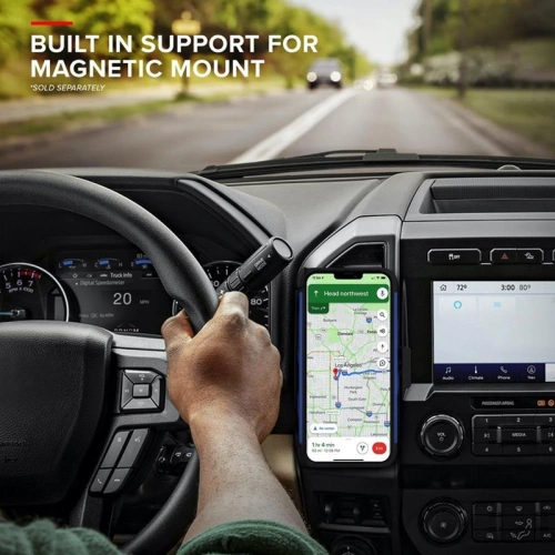 Pancerne etui Zizo Bolt Cover Apple iPhone 12/12 Pro ze szkłem 9H na ekran + podstawka & uchwyt do paska (niebieski/czarny)