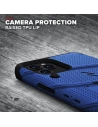 Hurtownia GSM - Pancerne etui Zizo Bolt Cover Apple iPhone 12/12 Pro ze szkłem 9H na ekran + podstawka & uchwyt do paska (niebieski/czarny) - ZIZ054BLUBLK - {ean13} - Hurt