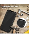 Hurtownia GSM - Pancerne etui Zizo Bolt Cover Apple iPhone 12 Pro Max ze szkłem 9H na ekran + podstawka & uchwyt do paska (czarny) - ZIZ056BLK - {ean13} - Hurt