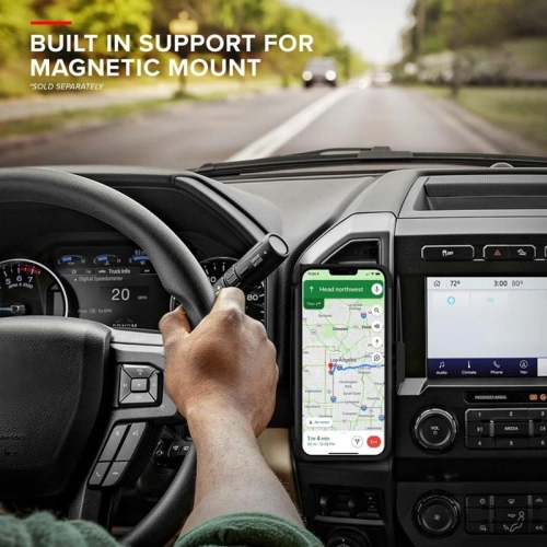 Pancerne etui Zizo Bolt Cover Apple iPhone 12 Pro Max ze szkłem 9H na ekran + podstawka & uchwyt do paska (czarny)