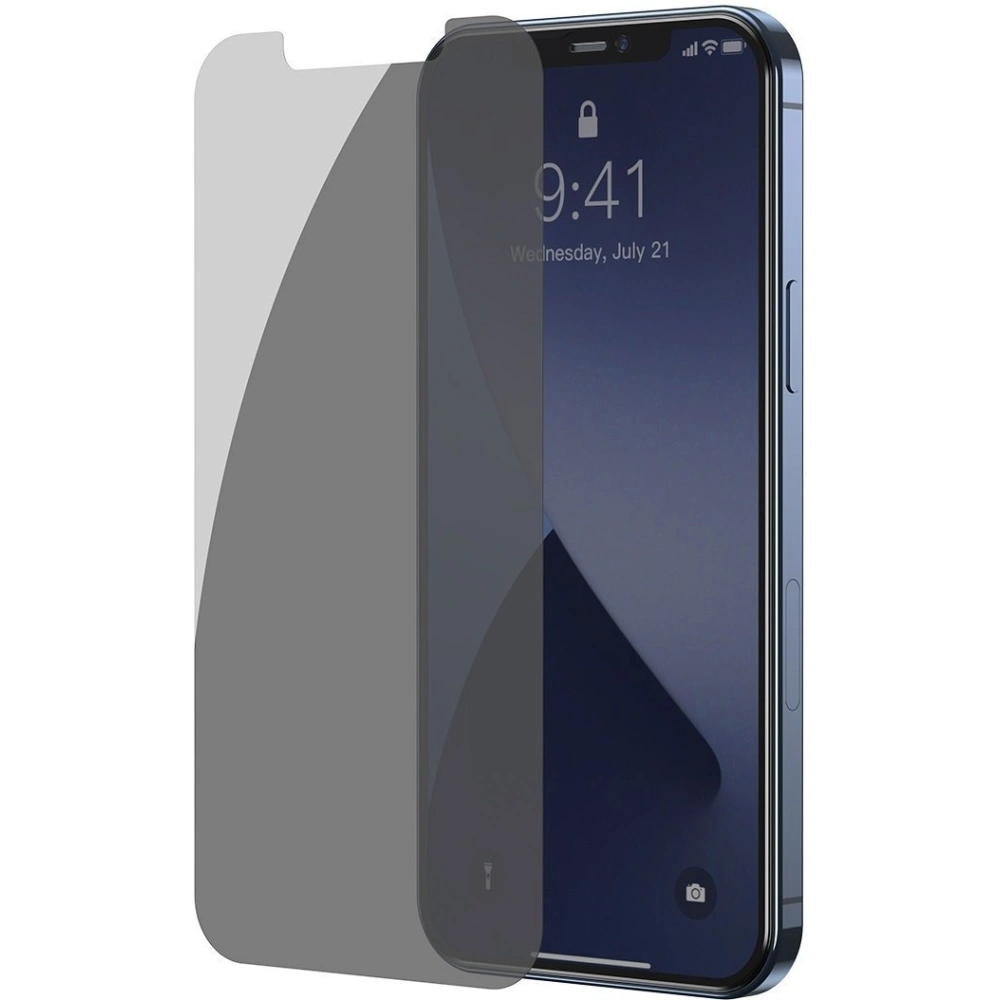 Wholesale Tempered glass 0.3mm Baseus with Privatization filter Apple iPhone 12 mini (2pcs) - BSU1859 - {ean13} - Hurt