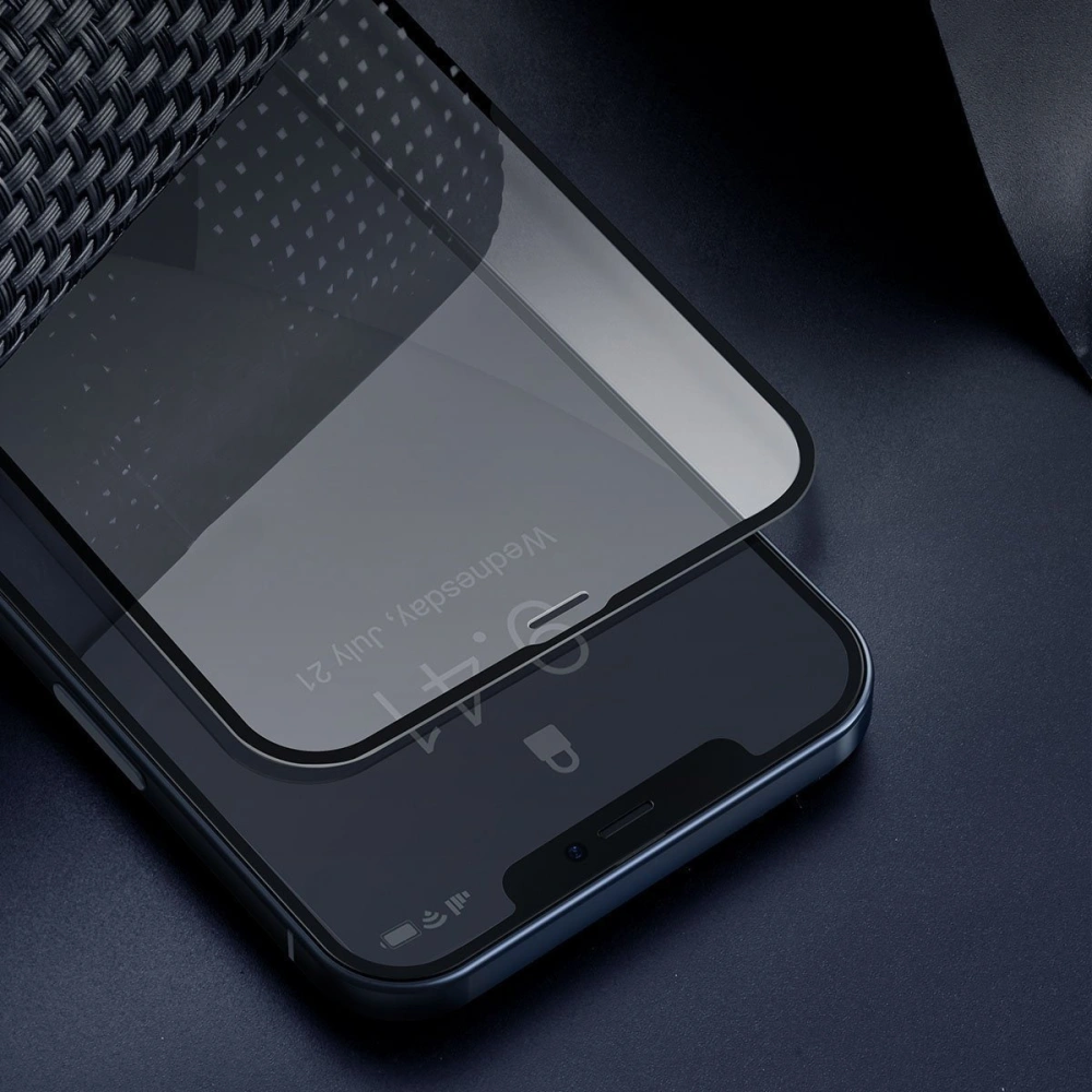 Wholesale Tempered glass 0.23mm TE01 Baseus Apple iPhone 12 mini (2pcs) black - BSU1862 - {ean13} - Hurt