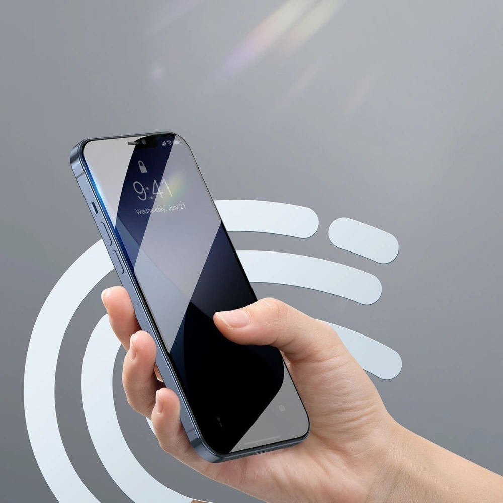Wholesale Tempered glass 0.23mm TE01 Baseus Apple iPhone 12 mini (2pcs) black - BSU1862 - {ean13} - Hurt