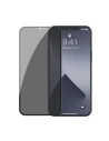 Tempered glass 0.3mm Baseus with Privatization filter Apple iPhone 12 mini (2pcs) black