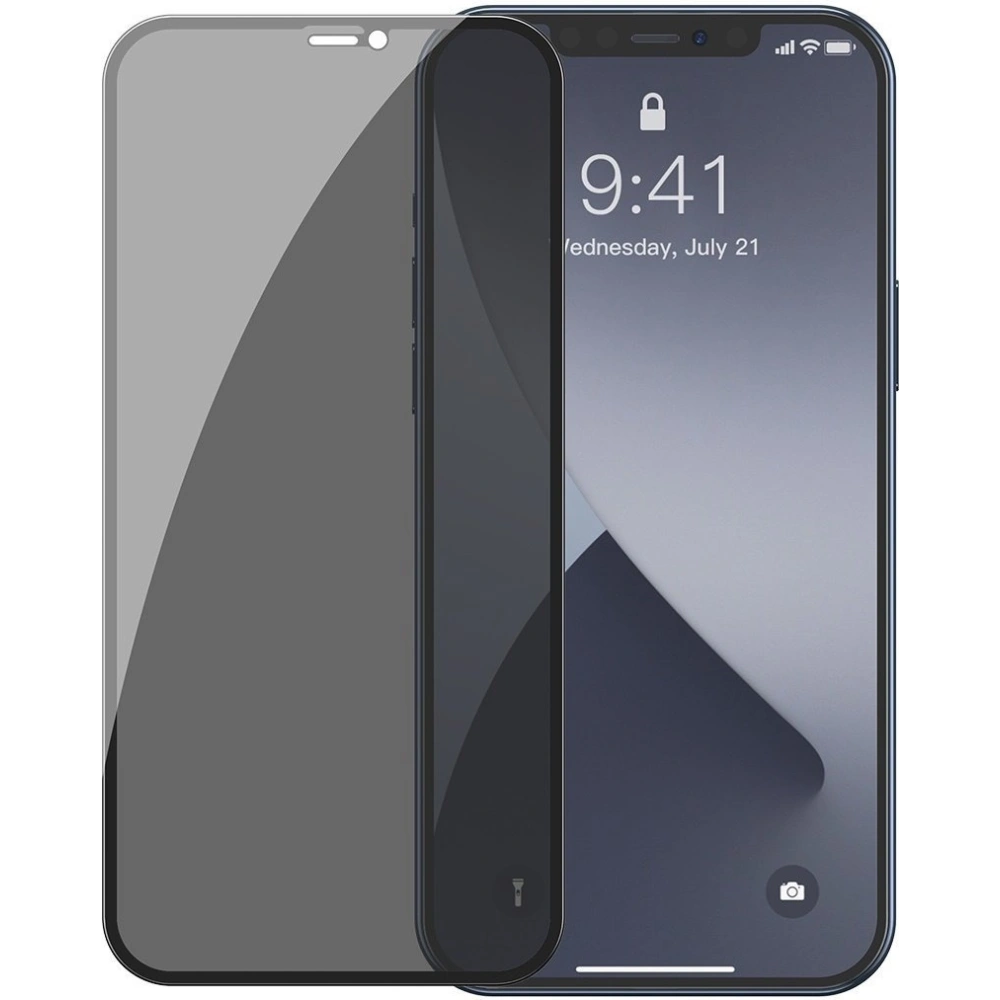 Hurtownia GSM - Szkło hartowane z filtrem prywatyzującym 0.3mm Baseus Apple iPhone 12 mini (2szt.) czarne - BSU1863 - {ean13} - Hurt