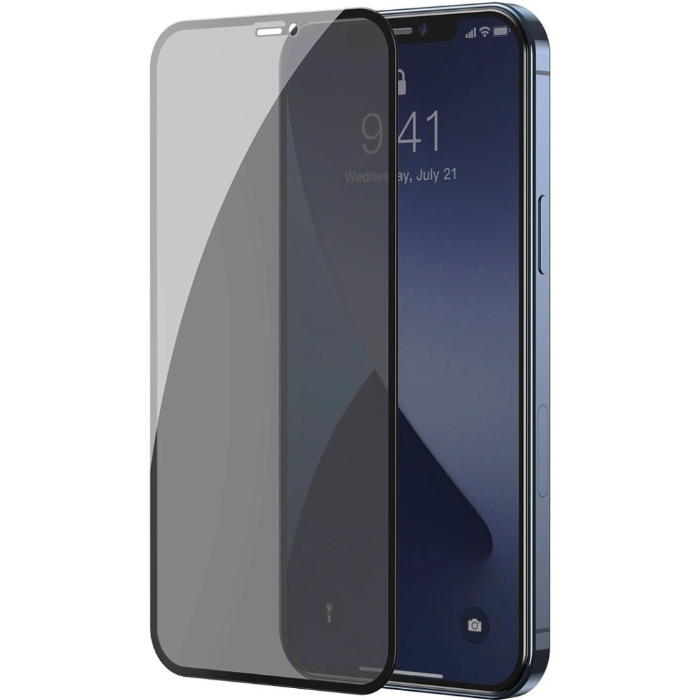 Hurtownia GSM - Szkło hartowane z filtrem prywatyzującym 0.3mm Baseus Apple iPhone 12 mini (2szt.) czarne - BSU1863 - {ean13} - Hurt
