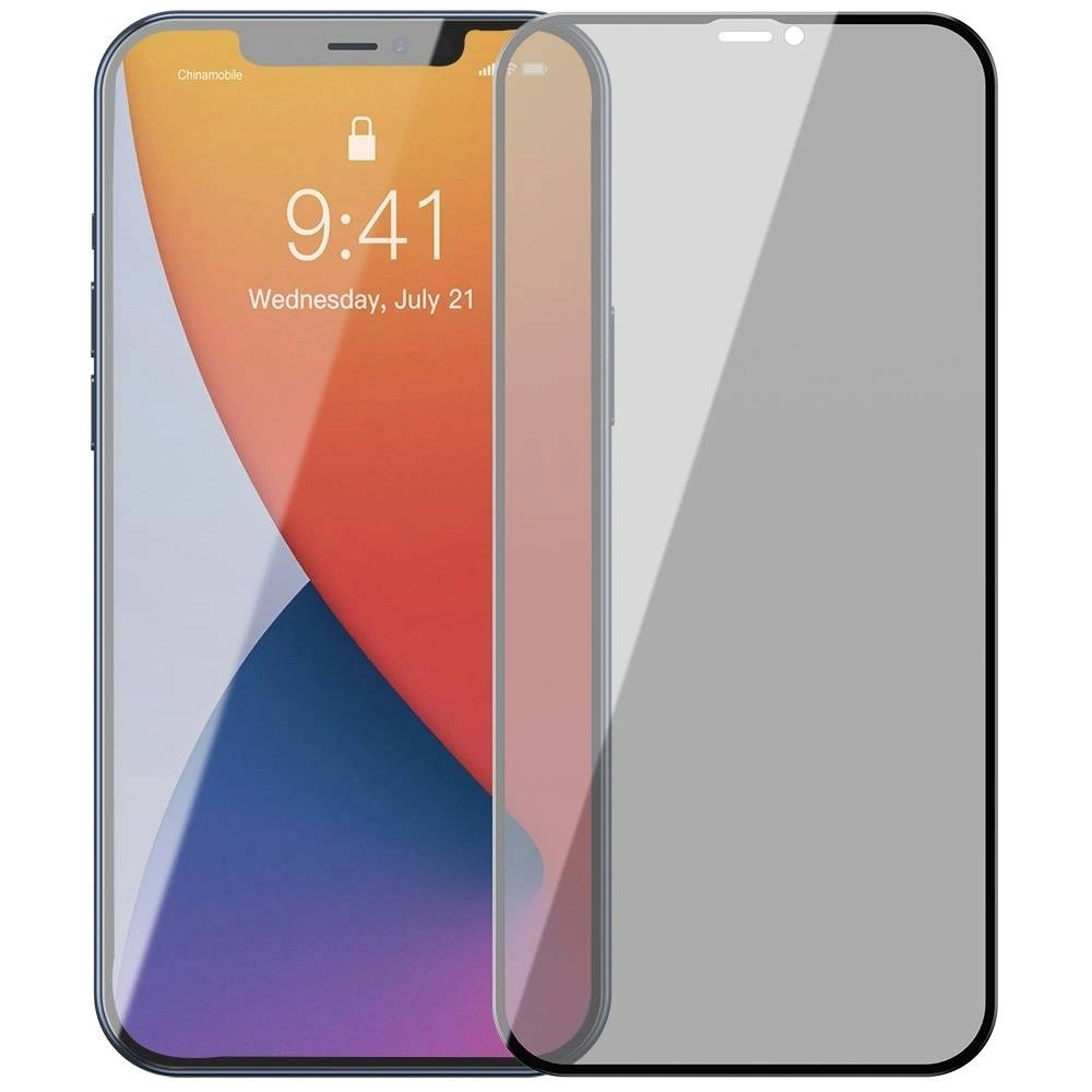 Wholesale Tempered glass 0.23mm with privatization filter Baseus Apple iPhone 12/12 Pro (2pcs) - BSU1864 - {ean13} - Hurt