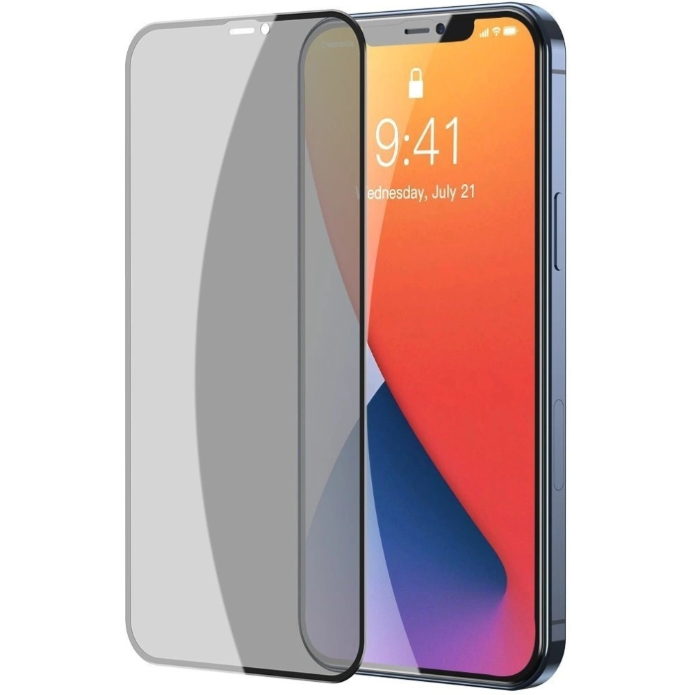 Wholesale Tempered glass 0.23mm with privatization filter Baseus Apple iPhone 12/12 Pro (2pcs) - BSU1864 - {ean13} - Hurt