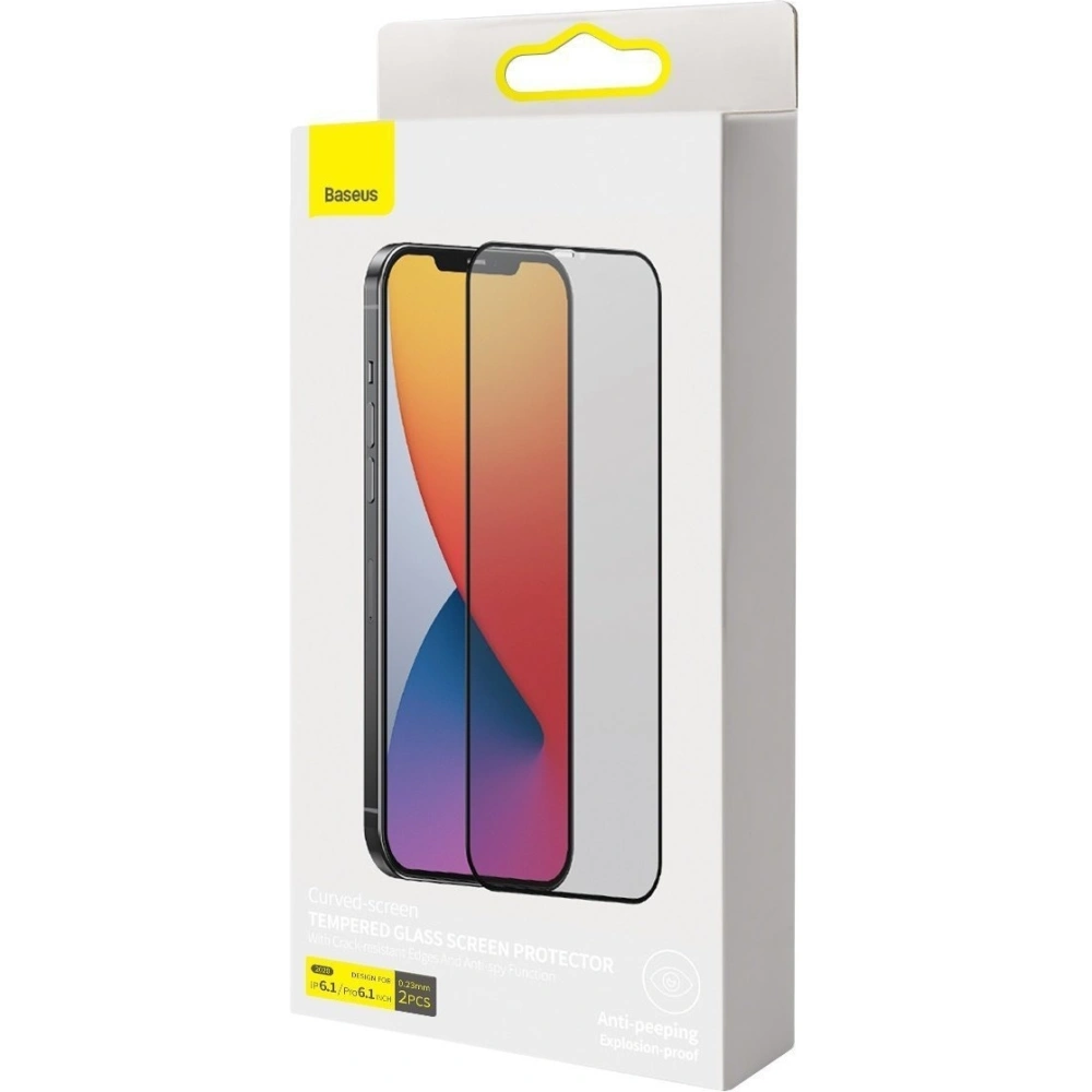 Wholesale Tempered glass 0.23mm with privatization filter Baseus Apple iPhone 12/12 Pro (2pcs) - BSU1864 - {ean13} - Hurt