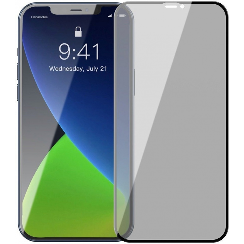 Baseus Distributor - 6953156229013 - BSU1865 - Tempered glass 0.23mm with privatization filter Baseus Apple iPhone 12 Pro Max (2pcs) - B2B homescreen
