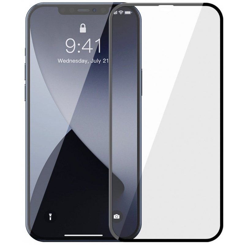 Baseus Distributor - 6953156228863 - BSU1866 - Tempered glass 0.3mm Baseus Apple iPhone 12 Pro Max (2pcs) black - B2B homescreen