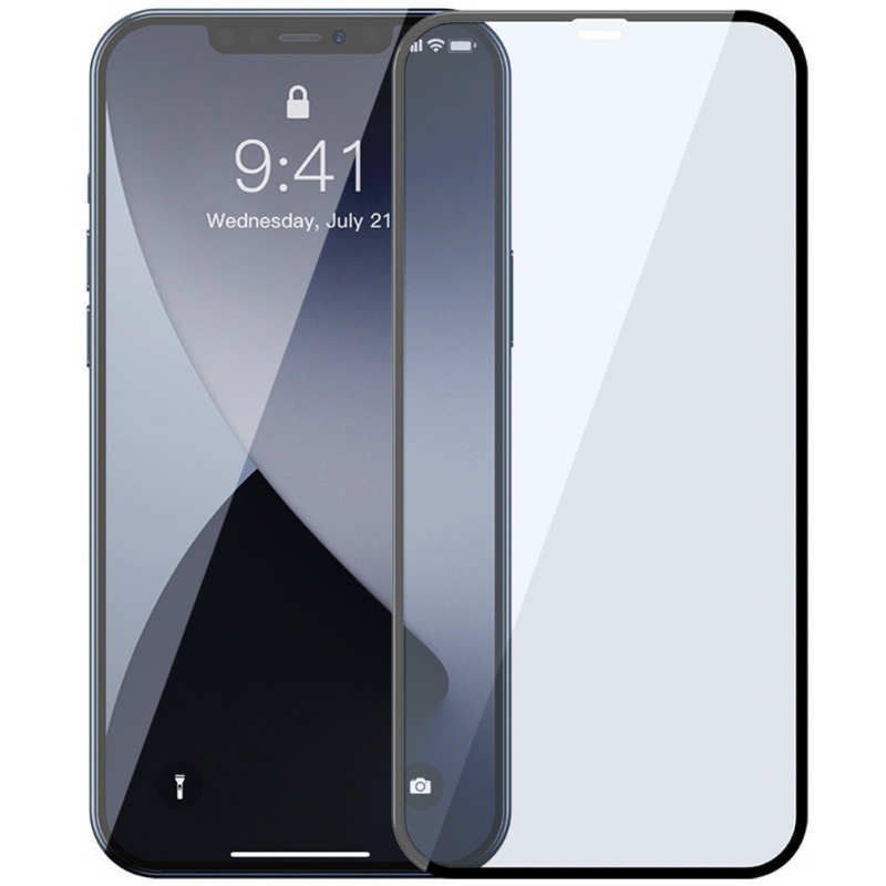 Hurtownia Baseus - 6953156228894 - BSU1867 - Szkło hartowane z filtrem światła niebieskiego 0.3mm Baseus Apple iPhone 12 Pro Max (2szt.) czarne - B2B homescreen