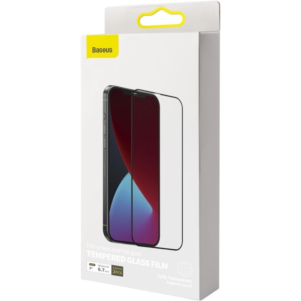Hurtownia GSM - Szkło hartowane 0.25mm KC01 Baseus Apple iPhone 12 Pro Max (2szt.) czarne - BSU1869 - {ean13} - Hurt