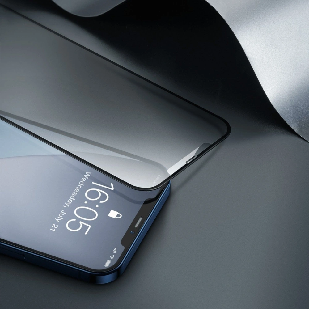 Wholesale Tempered glass 0.25mm KM01 Baseus Apple iPhone 12 Pro Max (2pcs) black - BSU1870 - {ean13} - Hurt