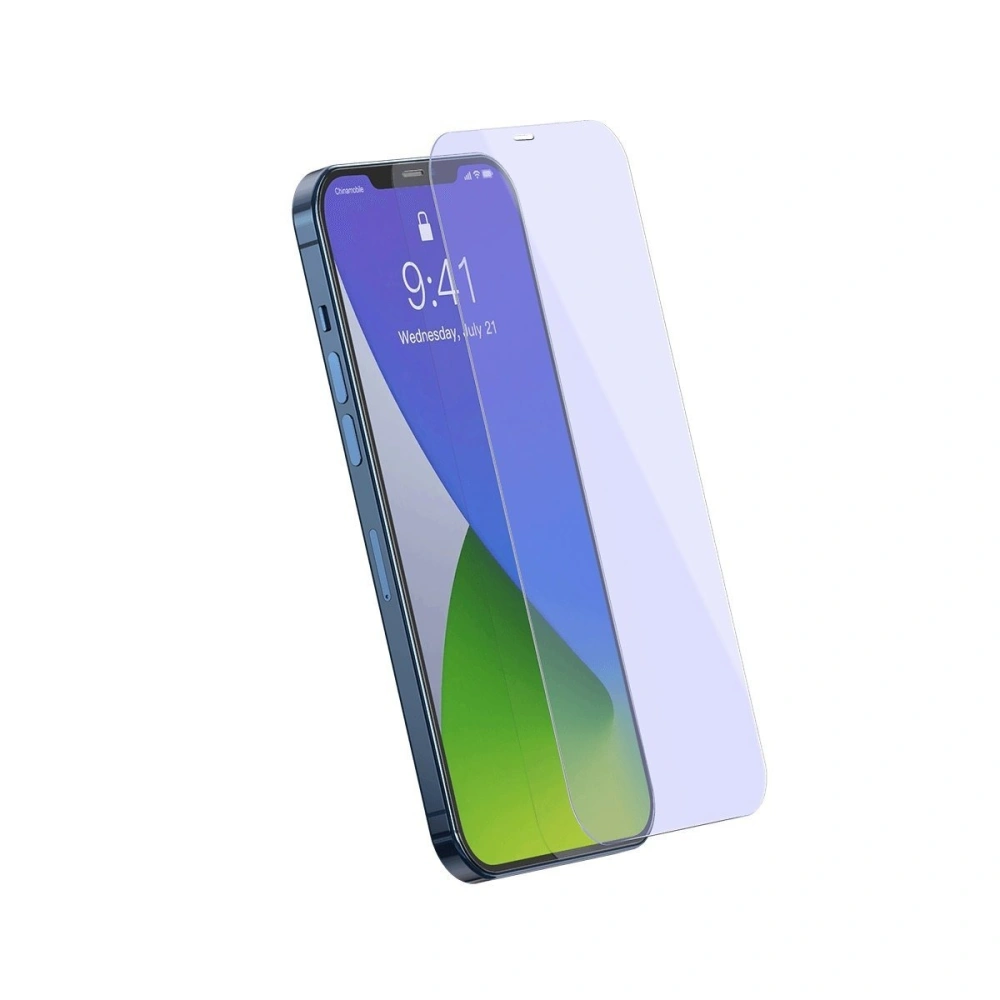 Wholesale Tempered glass 0.3mm Baseus with light filter Apple iPhone 12 Pro Max (2pcs) - BSU1872 - {ean13} - Hurt