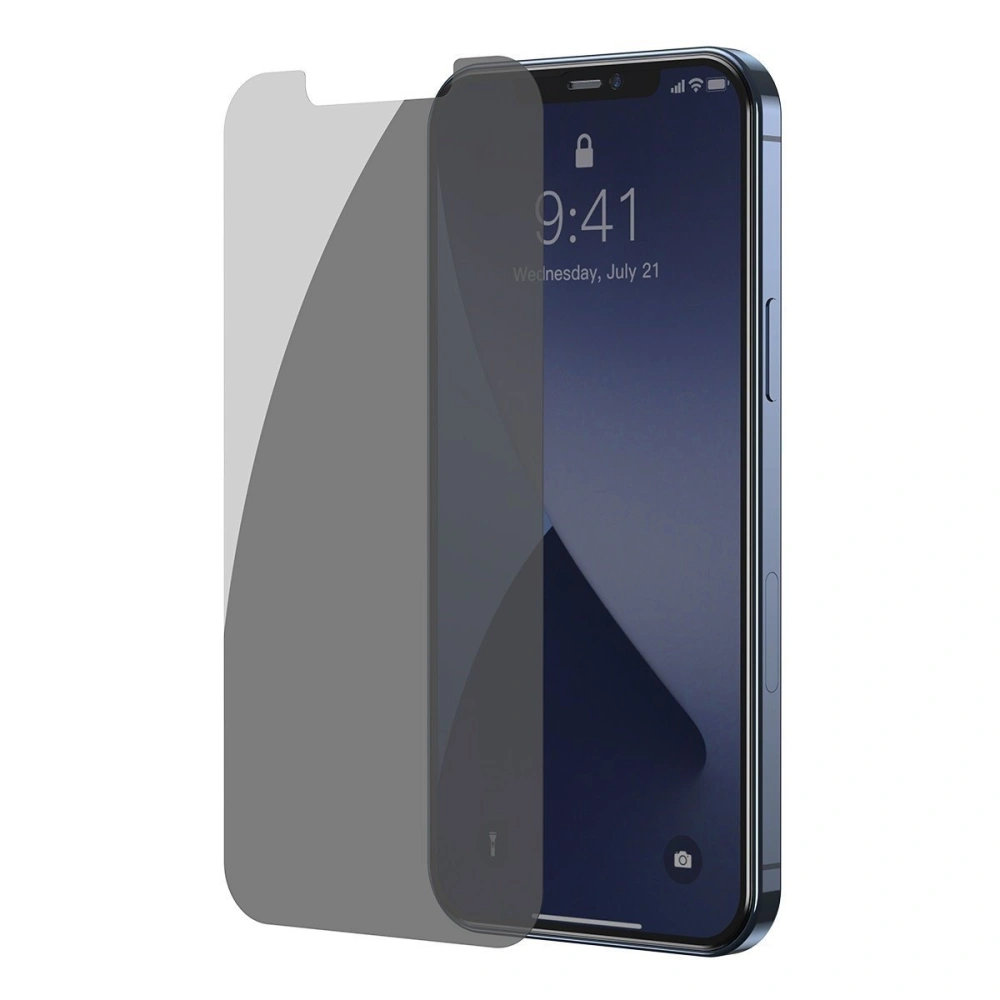 Hurtownia GSM - Gehärtetes Glas mit privatisierendem Filter 0.3mm Baseus Apple iPhone 12/12 Pro (2 Stück) - BSU1873 - {ean13} - Hurt