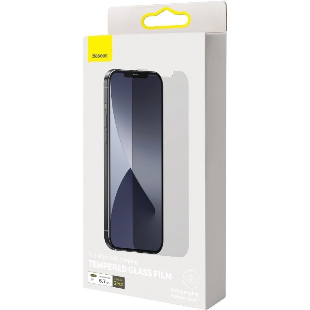 Hurtownia GSM - Szkło hartowane z filtrem prywatyzującym 0.3mm Baseus Apple iPhone 12 Pro Max (2szt.) - BSU1874 - {ean13} - Hurt