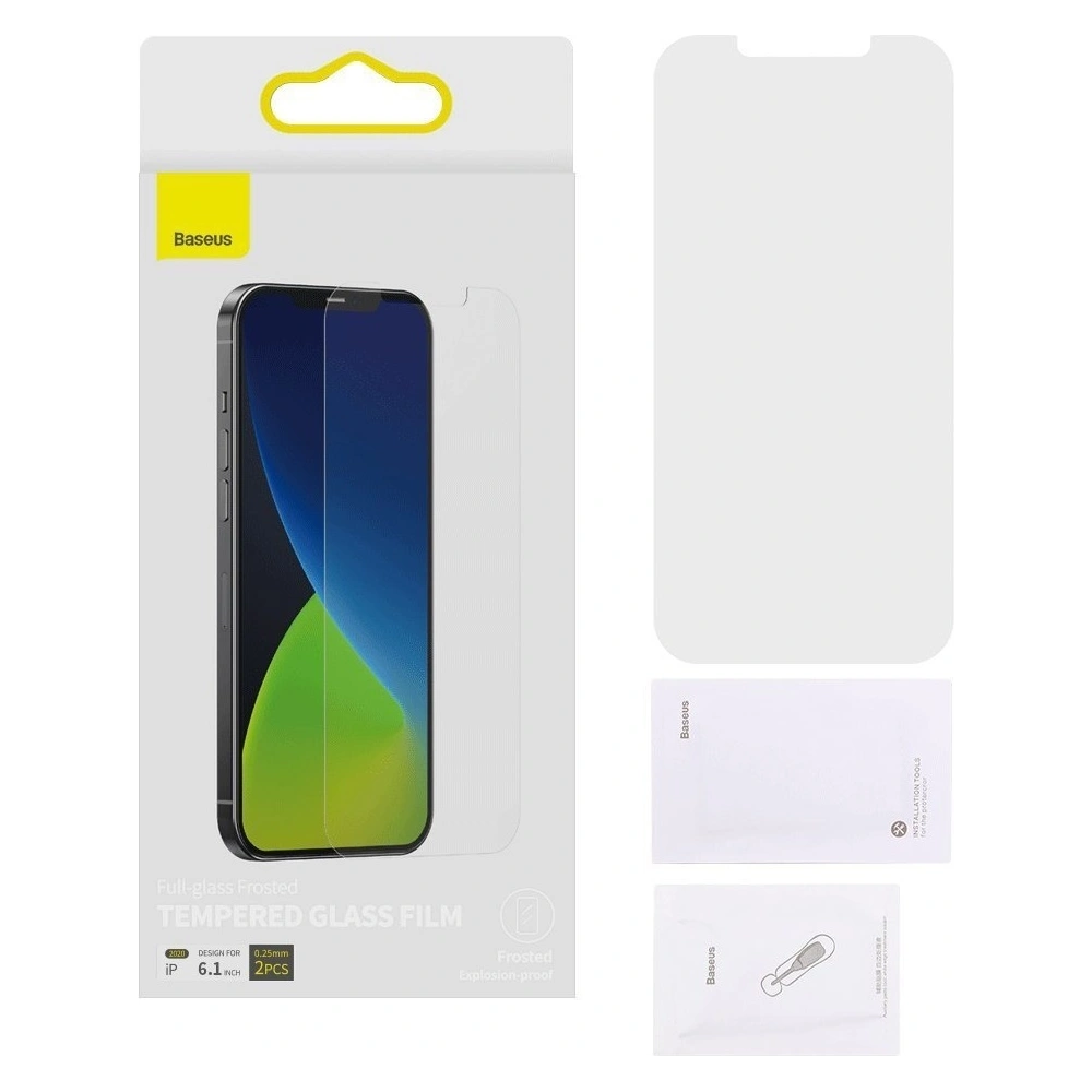 Hurtownia GSM - Szkło hartowane 0.3mm Baseus Apple iPhone 12/12 Pro (2szt.) - BSU1876 - {ean13} - Hurt