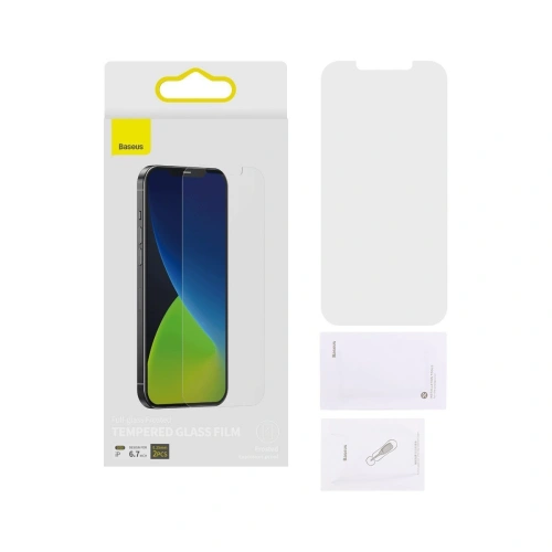 Szkło hartowane 0.3mm Baseus Apple iPhone 12 Pro Max [2 PACK]