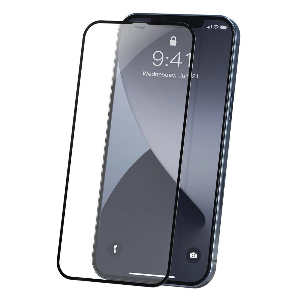 Hurtownia GSM - Szkło hartowane 0.23mm Baseus Apple iPhone 12/12 Pro (2szt.) czarne - BSU1878 - {ean13} - Hurt