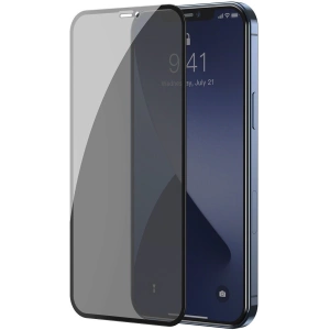 Szkło hartowane z filtrem prywatyzującym 0.3mm Baseus Apple iPhone 12/12 Pro (2szt.) czarne