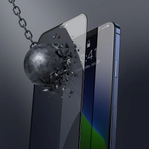 Szkło hartowane z filtrem prywatyzującym 0.3mm Baseus Apple iPhone 12/12 Pro (2szt.) czarne